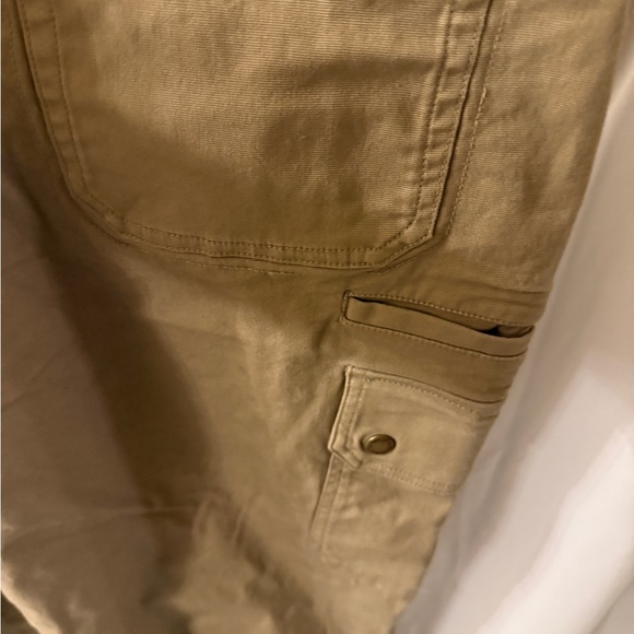 Duluth Trading Co Womens Brown Cargo Overalls durable work wear - Picture 8 of 9